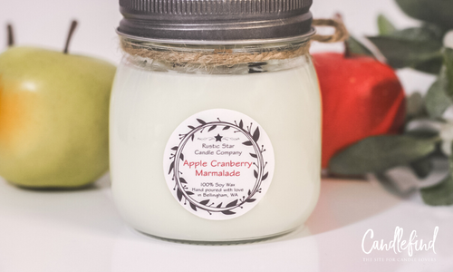 Rustic Star Apple Cranberry Marmalade Candle