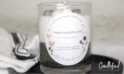 Champagne Cottage Meet Me at the Cafe Soy Candle