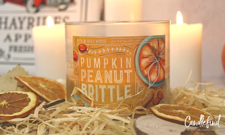 B&BW Pumpkin Peanut Brittle Candle 2 B&BW Pumpkin Peanut Brittle Candle
