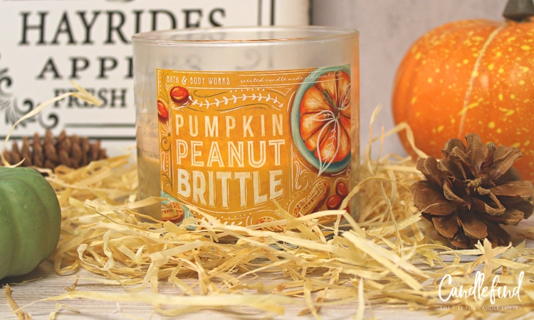 B&BW Pumpkin Peanut Brittle Candle 3 B&BW Pumpkin Peanut Brittle Candle