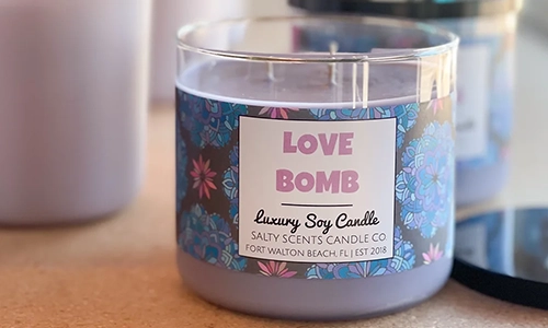 Salty Scents Love Bomb Candle Salty Scents Love Bomb Candle