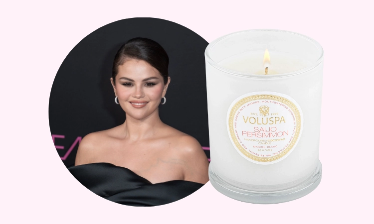 Selena Gomez Favorite Candle - Voluspa Saijo Persimmon Selena Gomez Favorite Candle - Voluspa Saijo Persimmon