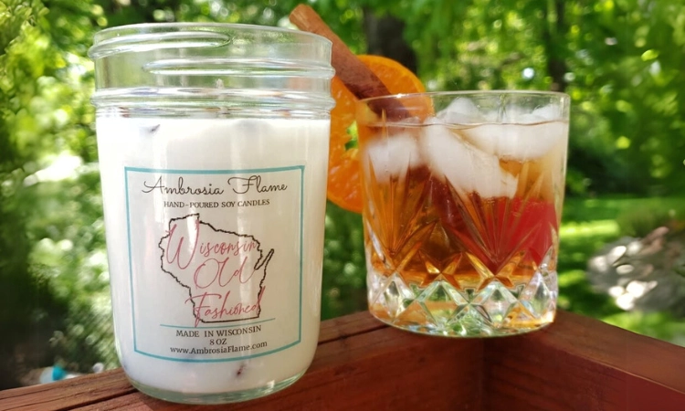 Ambrosia Flame Wisconsin Old Fashioned Candle
