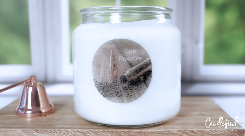 Candlefind Shining the Light on Red Bud Candle Company Gun Powder Candle photo by Candlefind