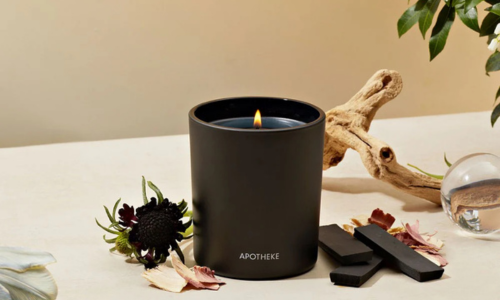 Apotheke Charcoal Candle Apotheke Charcoal luxury candle in matte black vessel
