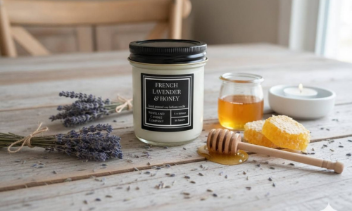 Waveland Candle Co. French Lavender & Honey candle featured in our guide to the best Mississippi candle companies