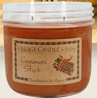 Village Candle, Kitchen collection, cinnamon stick scented candle review, Candlefind.com, the site for candle lovers