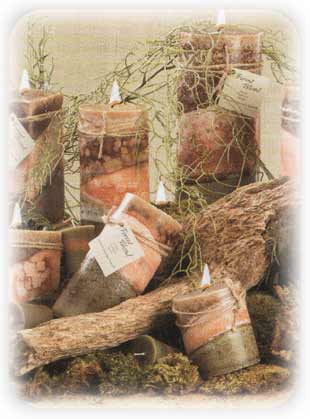 Forest Blend scented candles from Wicks n More, Candlefind.com, the site for candle lovers