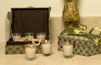 Cashmere scented votives from Wicks n More's Social Lite collection
