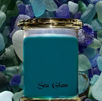 Sea Glass scented candle review from Wickit Good Candle Co