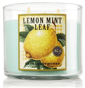 Bath & Body Works Lemon Mint Leaf scented candle review