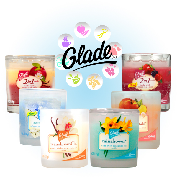 Glade scented candles